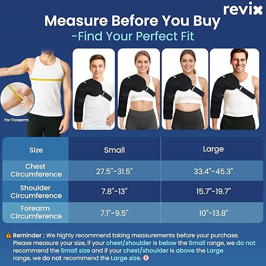 REVIX Youth Arm Ice Pack Wrap for Pitchers – Reusable Ice Arm Sleeve for Young Volleyball Player & Athletes, Cold Compression Therapy for Shoulder & Elbow, Throwing Recovery, Muscle Relax & Daily Use