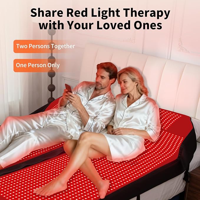 Red Light Therapy Mat for Full Body, Largest 2704LEDs Near Infrared Light Therapy Pad, 660nm& 850nm 2in1 LEDs Light Blanket, High end Leather, 5 Power Levels UP to 288W, 73"x36"