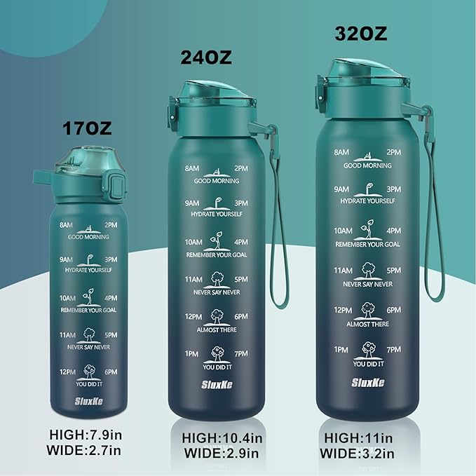 17oz Insulated Water Bottle with 2Lids(Straw Lid & Spout Lid), 500ml Stainless Steel Water Bottle Double Walled Leakproof, Reusable Metal Bottle Keep Cold & Hot for Men, Women BLUE BLUE