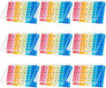 9 Pack Weekly Pill Organizer Box Waterproof Big Medication Box 4 Times a Day 7 Day Case Container for Daily Travel for Vitamins and Fish Oil Supplements