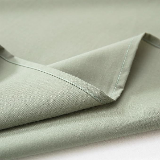 Grounding Sheets Full Size, Organic Cotton + Silver Yarn, Conductive Earthing Flat Sheets for Better Sleep