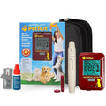 PetTest Expert Glucose Monitoring Kit for Dogs & Cats, Diabetic Pet Blood Sugar Check Gear, Includes Classic Meter, 25 Test Strips, Lancing Device, 25 Lancets, Soft Carrying Case, and More
