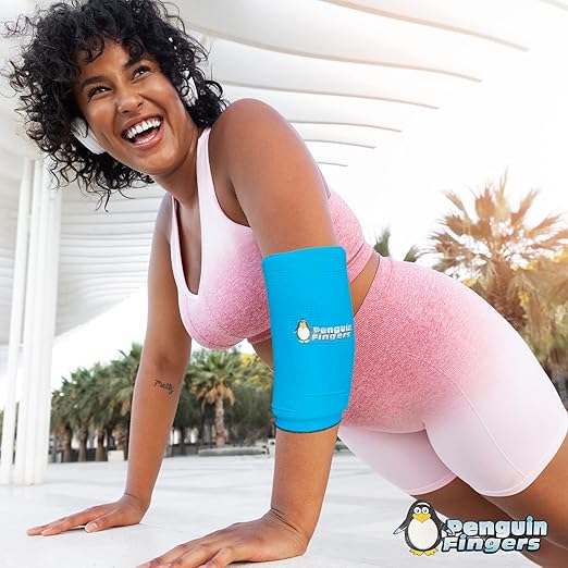Elbow and Ankle Ice Pack for Injuries Reusable, Cold Warm Compression Sleeves for Arm, Ankle and Foot Pain Relief for Men, Women, Girls and Boys Tennis Elbow, Tendonitis, Non-Toxic, Latex Free