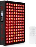 Red Light Therapy Panel for Face and Body, Infrared Light Therapy with Timer & Remote Control, Quad Wave 660nm 850nm 630nm 940nm Near Infrared Light Therapy Panel Portable Dual Chip LED Device