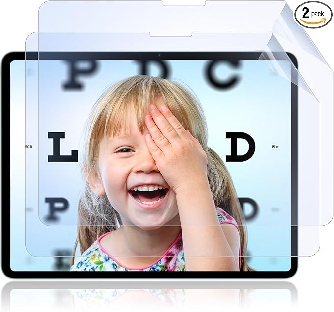 IPROKKO 2 Pack Anti Blue Light Screen Protector Compatible with iPad Pro 13 Inch 7th 8th (2024 2025, M4 M5), Matte Anti Glare Blue Light Filter Eye Protection Cover and Bubble Free