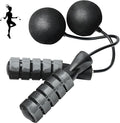 Cordless Jump Rope for Fitness with Indoor Jumping Rope Weighted Ropeless Skipping Jump Rope for Men Women Kids High-Speed Rope Skipping for Narrow Space Fit Weight Loss and General Workouts