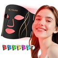 LED Light Therapy Mask Skin Care Mask, LED Red 630±5nm & NIR 830nm Wavelength for Home Use(TAN)