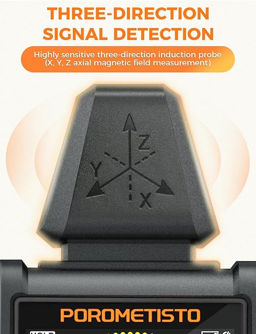 EMF Meter Radiation Detector, ET01Pro EMF Detector, 5-in-1 Electromagnetic Field & Radio Frequency Detector for Home Use & Office EMF Inspections,Ghost Hunting Equipment