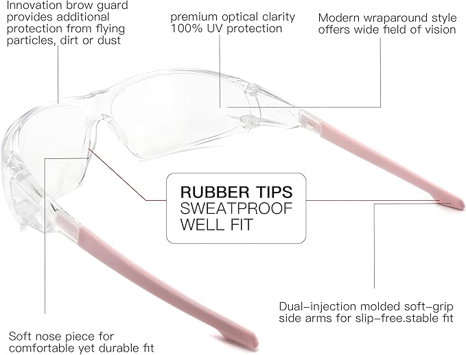 Alsenor Anti Fog Goggles Wrap-Around Shooting Safety Glasses Blue Light Blocking Protective Eyewear ANSI Z87 Cycling Glasses