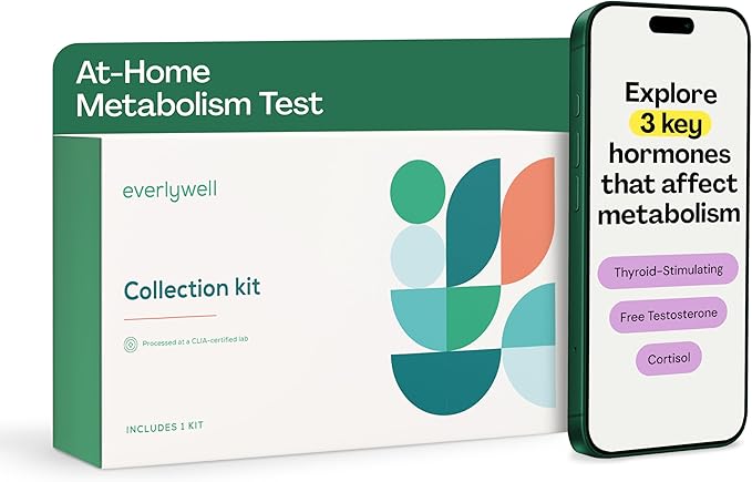 Everlywell At-Home Metabolism Test Collection Kit for Women and Men, Get Accurate Results at Home from a CLIA-Certified Lab Within Days, for Ages 18 Plus