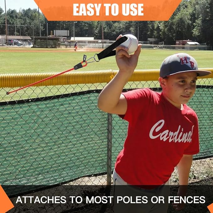 Baseball Resistance Trainer,Training Aid for Baseball Softball Pitchers,Interchangeable Grips to Build Arm Strength,Arm Bands for Baseball Players,Baseball Throwing Trainer,Great to Warm-Up