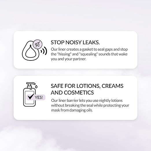 RemZzzs Full Face Cpap Mask Liners (K2-FM) - Reduce Noisy Air Leaks and Painful Blisters - Cpap Supplies and Accessories - Compatible with Resmed Respironics DeVilbiss