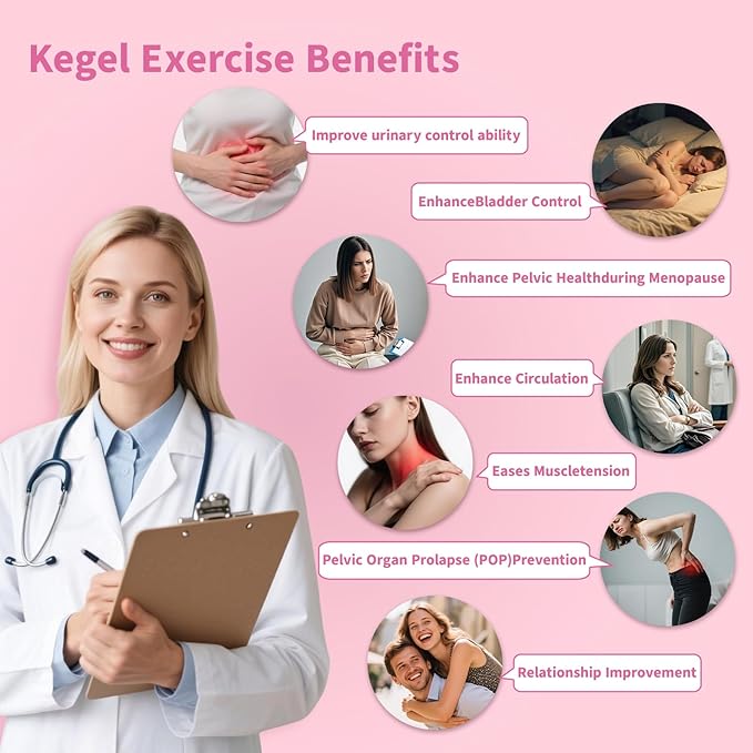 Kegel Trainer | Relieve Urinary Incontinence | Pelvic Floor Rehabilitation, Female Electric Muscle Stimulators TENS and EMS Suitable for Relieving Pain Not Included Battery1