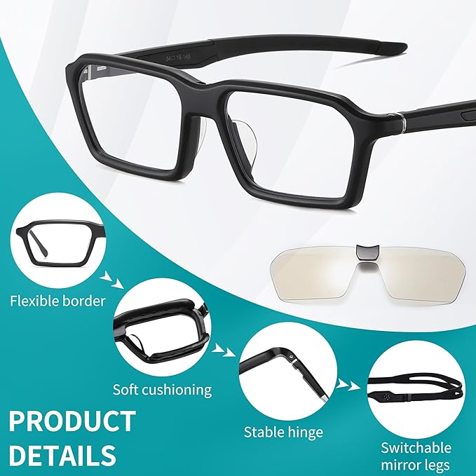 Sport Glasses for Men Women Basketball Football Sport Goggles Anti Fog Shock Collision Wearable Glasses