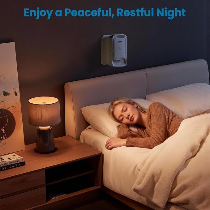 Air Ionizer for Home - Plug In Negative Ion Generator, Quiet Filterless Air Cleaner for Bedroom, Bathroom, Office & Kitchen, Compact Air Freshener for Smoke, Dust and Pet Odors