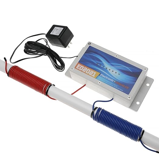 Electronic Water Descaler System, Reduces Limescale, Rust, and Minerals, No Chemicals, Easy Installation
