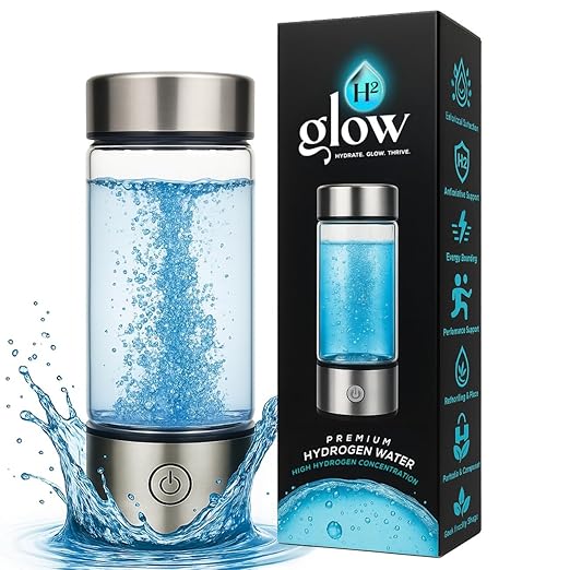 2026 Newly Updated Hydrogen Water Bottle Generator – 420ml Portable Hydrogen Water Ionizer with SPE/PEM Technology – Hydrogen Water Machine – High Hydrogen Concentration 1100–1680 PPB