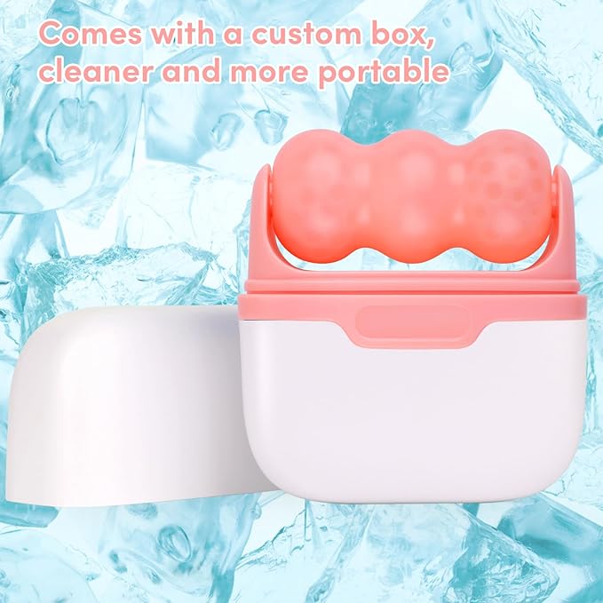Ice Roller for Face,Eyes,Cooling to Tighten Brighten Complexion,Soothing Skin Care Tool,Massager Under Eye Puffiness,Gift for Women