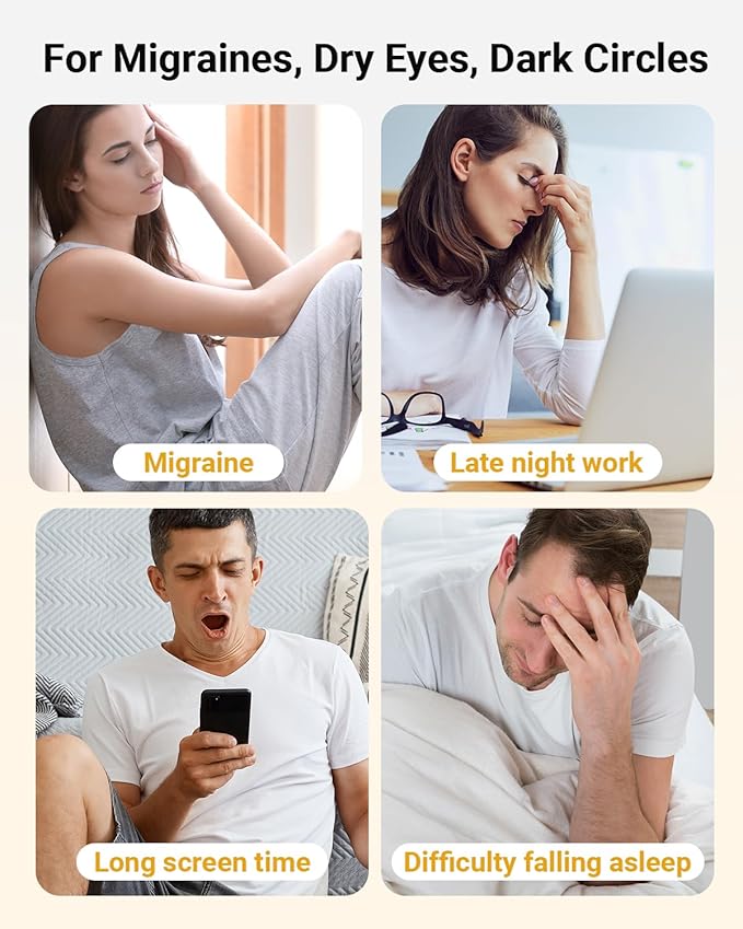 Comfytemp Eye Massager with Heat, Birthday Gifts for Mom Wife Women Men Dad, FSA HSA Eligible Smart Heated Mask Massager with Music for Migraine, Eyes Fatigue, Puffiness, and Dryness Relief