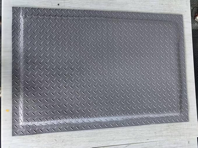 Nisorpa Anti Fatigue Mats Industrial 2' x 7' Ergonomic Standing Mat 15/16" Extra Thick Cushioned Shop Floor Mats Kitchen Mats Heavy Duty Commercial Diamond Plate Support for Leg & Back Pain, Grey