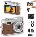Mini Keychain Camera, 1080P & 2MP Retro Aesthetic, 32GB Memory, Pocket-Sized Vintage Camera, Bag Charm, Birthday Gift