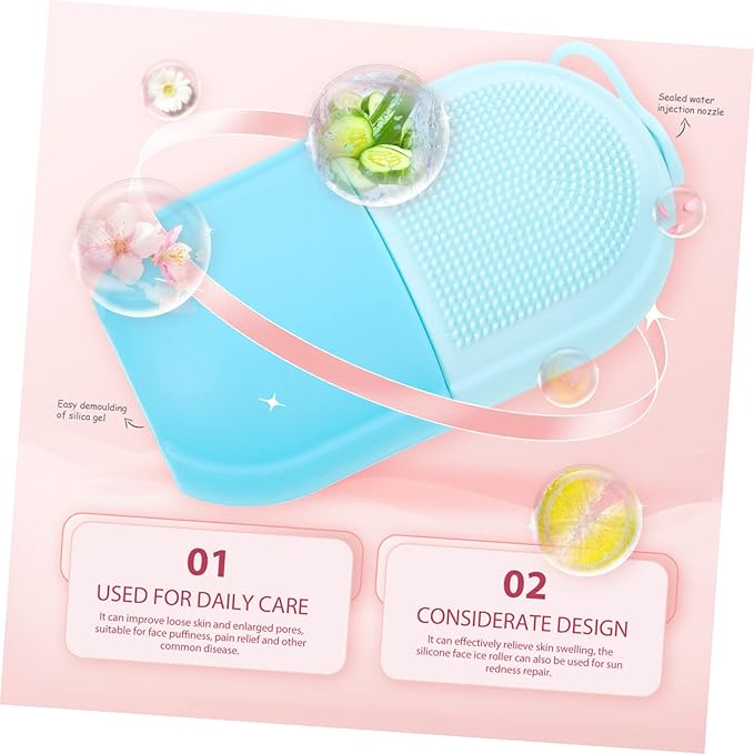 Baluue Ice Cube Roller Facial Ice Roller Massaging Ice Holder for Face and Eye Reusable Skin Roller