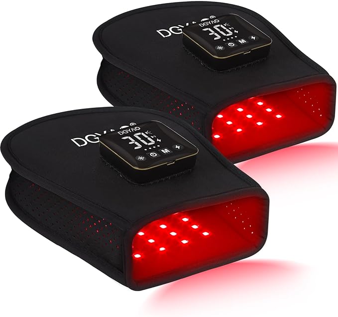 Cordless Infrared Red Light Gloves for Hand Comfort – 4000mAh Rechargeable Battery, Portable LED Light Mitten Pad Device for Hands, Fingers, Palms Home & Travel Use