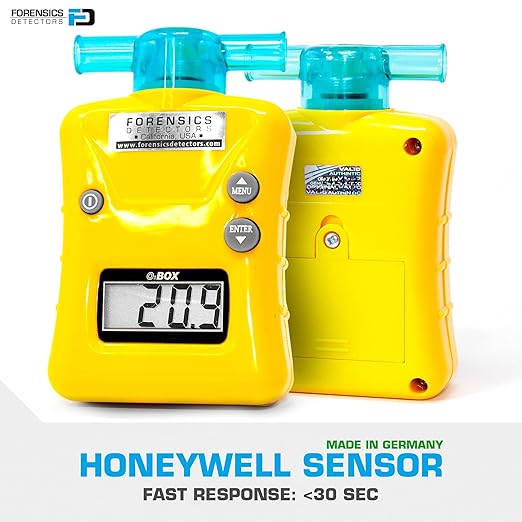 OXYGEN Analyzer by FORENSICS | 0%-100% with 0.1% resolution | Scuba, Nitrox, Divers | Water Resistant Case |