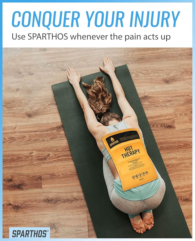 Sparthos Ice Packs for Injuries - Reusable Soft Gel Hot Cold Icepack - Medical First Aid Pain Relief Injury - Bag Flexible Pack - Instant Icing Compress Therapy - Fits Thigh, Back (X-Large, Pack of 1)