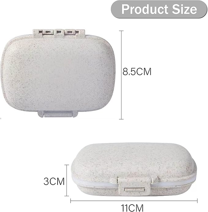 Pill Organizer Pill Box, 8 Grid Pill Storage Box, Weekly Pill Storage Box, Medicine Storage Box, Travel Pill Storage Box