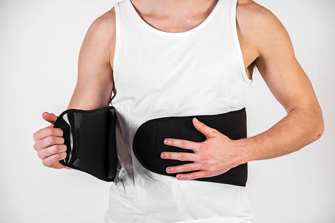 Cryopak Cold and Hot Therapy Wrap, Black, Latex-Free, Non-Toxic, for Back, Abdomen, Hip, Sports Injury Prevention, Recovery (Back/Abdomen). kit Includes Flexible Gel Compress, Sleeve and Strap.