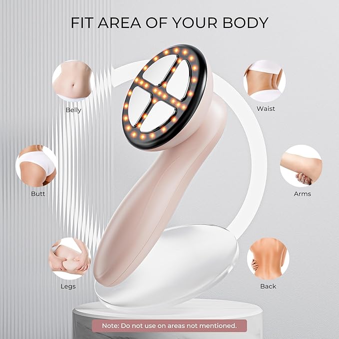 Cellulite Massager Body Sculpting Machine, Electric Body Toning & Cellulite Massager for Skin Tightening, Body Contouring Machine for Belly, Waist, Arms, Buttocks, Legs