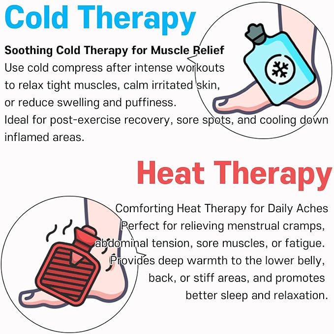 Korea Himedi Premium Reusable Redclay Square Pack Warmer Heater Microwave Heating Pad Hot & Cold Therapy Pack with Natural Clay Body Relief - Shoulder, Ankles, Back and Knee Pain 100% Cotton Cover