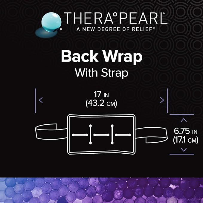 TheraPearl Color Changing Hot Cold Pack for Back, Reusable Back Wrap with Strap & Gel Beads, Best Ice Bag for Lower Back Pain Relief, Flexible Hot & Cold Compress for Swelling, Sports Injuries