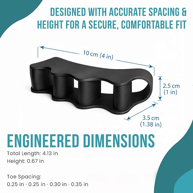 6 pcs Toe Separators for Men and Women – Gel Toe Spacers,toe Spreaders & toeStraighteners, Correct Bunion & Hammer Toes, Foot Alignment Aid, Pain Relief, Regular Size