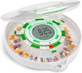 Live Fine 28-Day Automatic Pill Dispenser with Upgraded LCD Display, Key Lock, Sound & Light for Prescriptions, Medication, Vitamins, Supplements & More