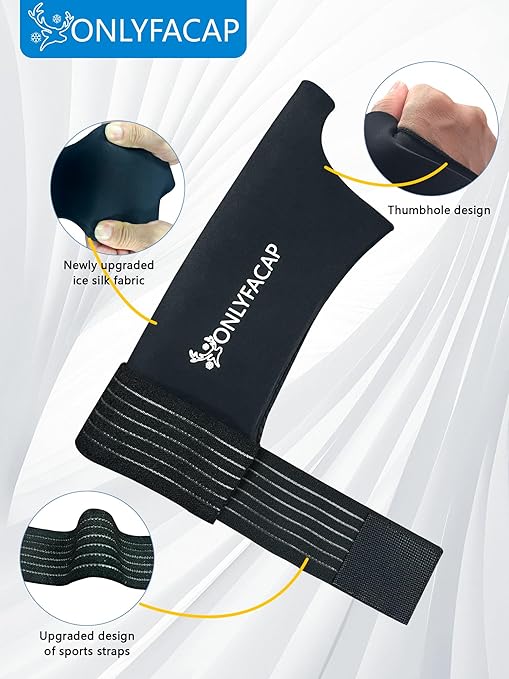 Wrist Ice Pack Wrap,Ice Packs for Injuries Reusable Gel,Hot and Cold Compression Therapy for Hand and Thumb,Wrist Brace for Tendonitis,Carpal Tunnel Relief,Arthritis Sprains (Large)