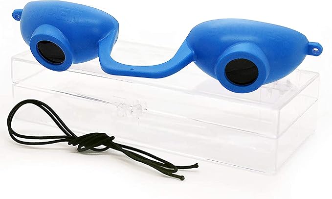 Super Sunnies EVO Flex UV Eye Protection, FDA Compliant, Tanning Bed Goggles, Red Light Theraphy Eyeshields with Case
