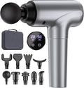 cotsoco Massage Gun Deep Tissue, Muscle Massage Gun with 9 Attachment Heads 20 Speeds & Silent Brushless Motor for Pain Relief, Handheld Percussion Back Massager Gun for Athletes