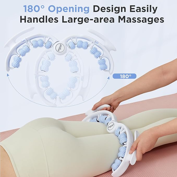 Cellulite Manual Massager for Legs & Thighs - Lymphatic Drainage Tool, Handheld Fascia Blaster for Deep Tissue, Body Sculpting Cellulite Remover(Blue)