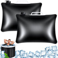 2 Pack(12L) Large Refillable Ice Bath Bags Water Chiller,Bathtub Freezer Water Bags,Portable Cold Plunge Ice Bags Tub Accessories,Anti-Breakage Ice Block/Cube Molds for Cold Plunge