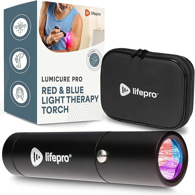 LifePro Infrared & Red Light Therapy for Body Joints & Muscles Wellness Support, Portable Red Light Therapy Device, Near Infrared Light Therapy for Body & Face - Use 3 wavelengths