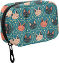 Fustylead Kawaii Space Cats Pill Organizer Travel Bag, Small Portable Pill Case Cute for Vitamin Fish Oil Supplements Medicine Organizer with Zipper