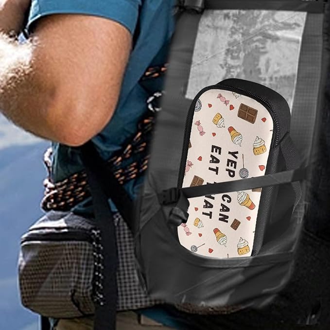 Rnyleeg Chocolate Sweet Food Insulin Bag for Kids Small Diabetic Bags for Supplies Insulin Cooler Travel Case for Daily Life Trip Easy to Carry