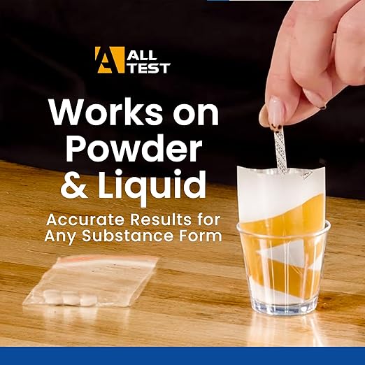 Fentanyl Test Strips | Results in 1 Min | Fast & Accurate | Precision Test Strips for Drug Testing | Detect Trace Amounts | Fentanyl Test Strips for Powder and Liquid - 5 Pack