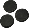3 pcs Authentic Shungite Stickers Unpolished 40 mm / 1.57" Genuine Healing Energy Stone Protection Plate for Cell Phone Case Tablet Laptop Computer Noble Gemstone Protector Crystal