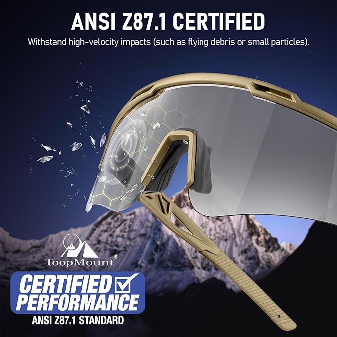 Tactical Eyewear Anti Fog, ANSI Z87.1 Sports Glasses with 3 Interchangeable Lens UV400 Protection Airsoft Goggle