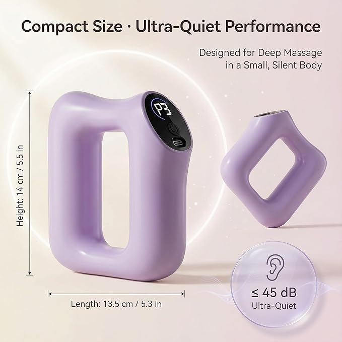 Electric Full-Body Vibration Massager, Hands-Free Cordless Design with Adjustable Strap, 8 Vibration Modes for Belly, Back, Legs & Waist, Includes Sash & Scraper