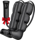 Leg Compression Massager for Circulation, Leg Massager Recovery System for Pain Relief, Full Compression Boots for Gym Home Use, Gifts for Athletes, Women, Men