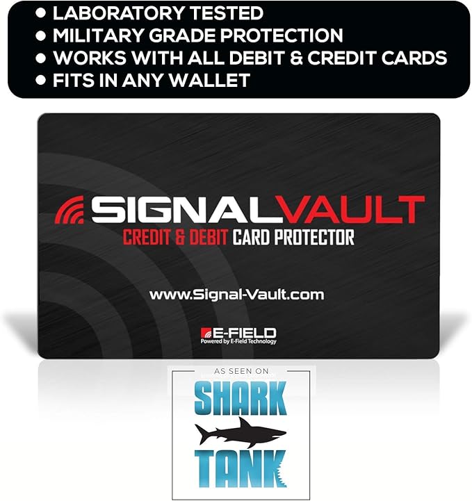 SignalVault Credit & Debit Card Protector - As Seen On Shark Tank